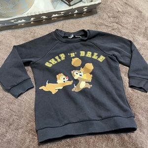 Dark Gray Chip n Dale Sweatshirt- Size 12-18M (18M)